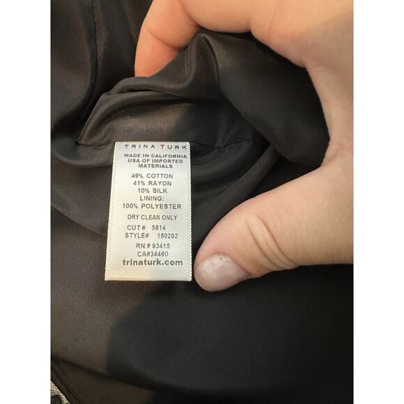 NEW Trina Turk Size 10 Women Mikado Multicolor Pencil Skirt Silk Blend K101v - Picture 10 of 12